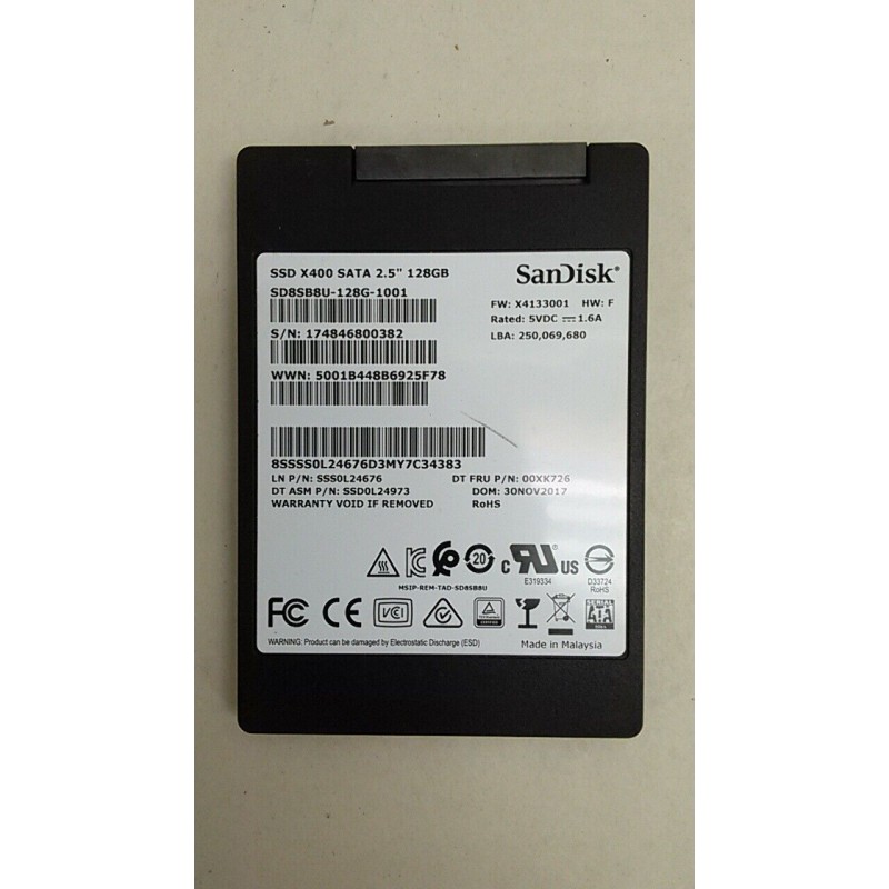 ssd 128go 25 sandisk x400