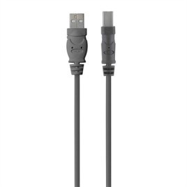 Belkin USB 2.0 A - USB 2.0 B, 4.8m cable USB 4,8 m USB A USB B Gris