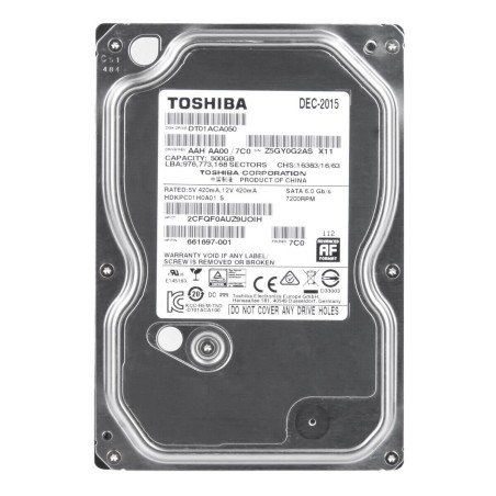 Toshiba 500GB 3.5" 7.2k SATA III 32MB 3.5" 500 GB Serial ATA III