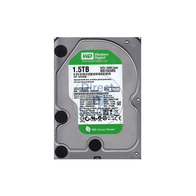 Disque dur 1,5 TB WD15EARX SATA