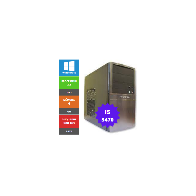 PRIMINFO I5 3470 4GB 500 SATA W10 MINI-TOWER PRIMINFO I5 3470 4GB 500 SATA W10 MINI-TOWER