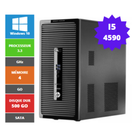 HP PRODESK 400 I5 4GB 500GO SATA DVDRW W10 MINI-TOWER