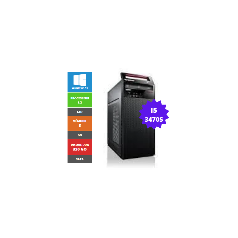 LENOVO EDGE 72 I5 3470S 8GB 320GB SATA W10 MINI TOWER