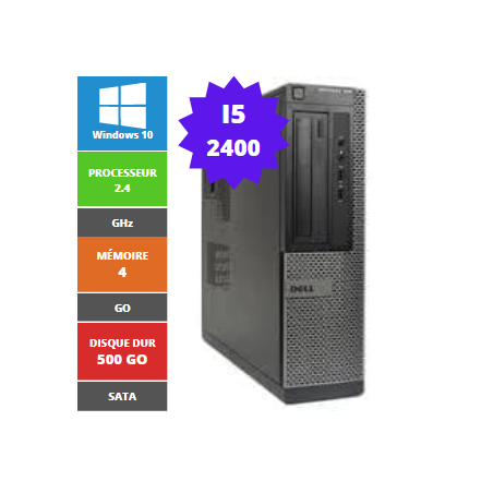 DESKTOP DELL OPTIPLEX 390 I5 2400 4GB 500 SATA W10