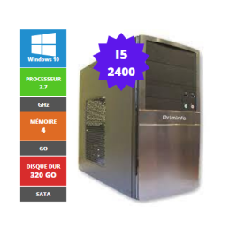 PRIMINFO I5 2400 4GB 320GO SATA DVDRW W7P W10 MINI-TOWER