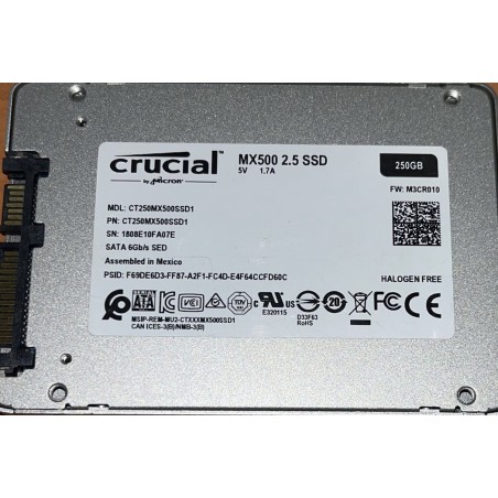 Disque SSD 500 Go Crucial MX500 interne 2.5''