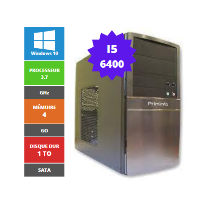 PRIMINFO I5 6400T 4 GB 1 TB SATA DVD W10 MINI-TOWER