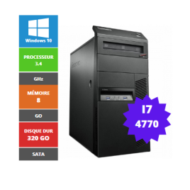 LENOVO 10A7 I7 4770 8GB 320GB SATA DVDRW W10 TORRE