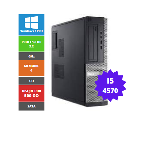 DELL OPTIPLEX 3020 I5 4570 4GB 500GO DVDRW DESKTOP