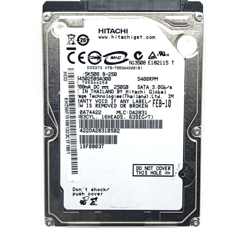 Hitachi Travelstar 5K500.B 250GB 2.5" Serial ATA II Hitachi Travelstar 5K500.B 250GB 2.5" Serial ATA II