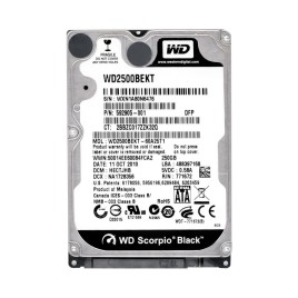 Hard drive 2.5" 250GB SATA Western Digital Scorpio Black