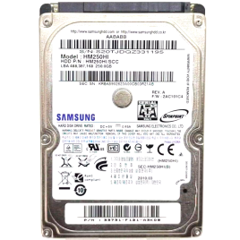 Disque dur 2.5" 250GB HDD  SATA Samsung Spinpoint HM250HI