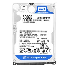 Western digital WD5000 2.5" 500GB SATA slim hard drive