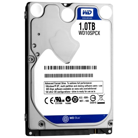 Disco duro delgado 2.5" 1TB SATA III Western digital azul 1000 TB