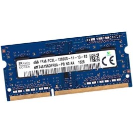 4Go RAM SODIMM DDR3 PC3L-12800S 1600Mhz 1Rx8 1.35v HMT451S6DFR8A-PB Hynix CL11