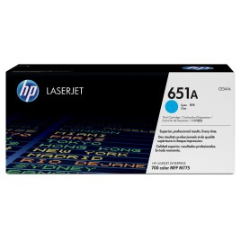 HP Cartucho de tóner original LaserJet 651A cian