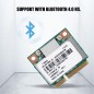 Sutinna Carte réseau, Dual Band 2.4G/5Ghz AR5B22 Réseau 300Mbps Bluetooth 4.0 WiFi Mini PCI-E Wireless Card