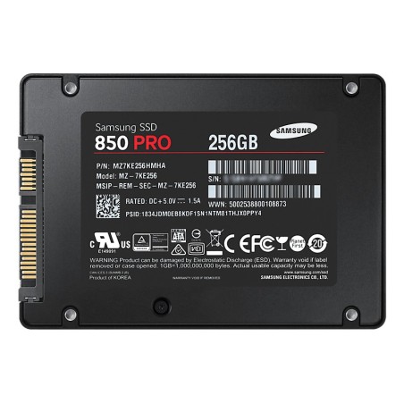 Samsung 850 PRO 2.5" 256 GB Serial ATA III 3D MLC