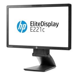 HP Monitor EliteDisplay E221c de 21,5 pulgadas con retroiluminación LED y cámara web (ENERGY STAR) Monitor PC 54,6 cm (21.5")