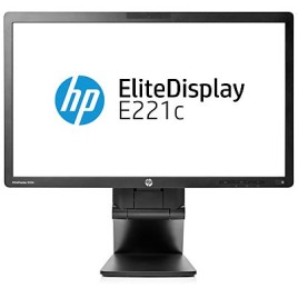 HP Monitor EliteDisplay E221c de 21,5 pulgadas con retroiluminación LED y cámara web (ENERGY STAR) pantalla para PC 54,6 cm