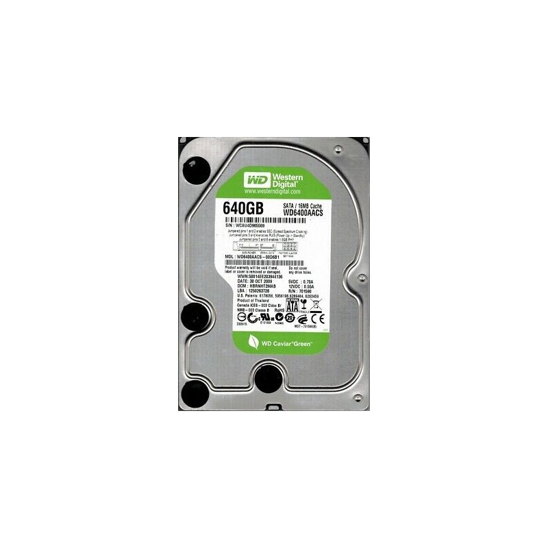 640 GB westliche digitale Festplatte