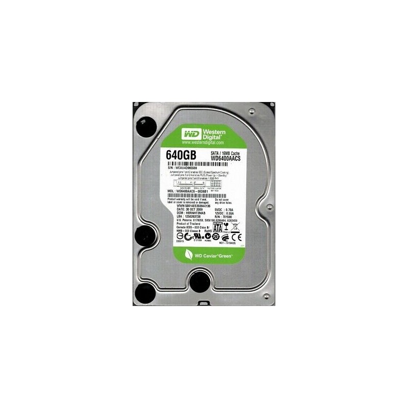 Disco duro western digital de 640 GB