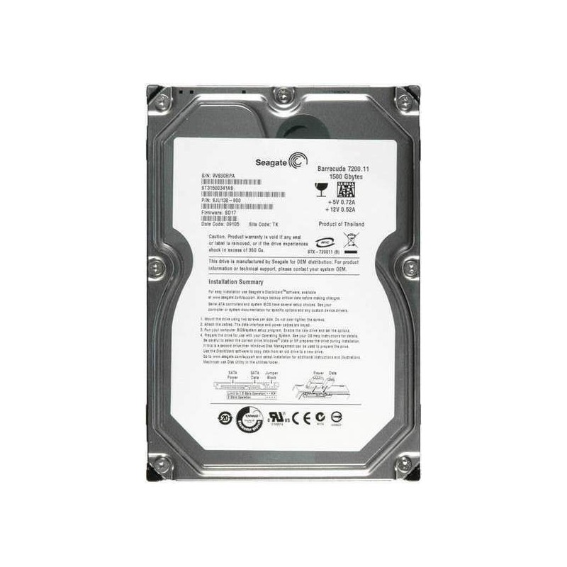 Disco rigido Segate da 1,5 TB