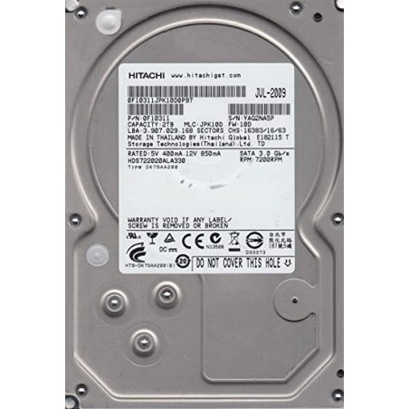 Hitachi 2TB hard drive