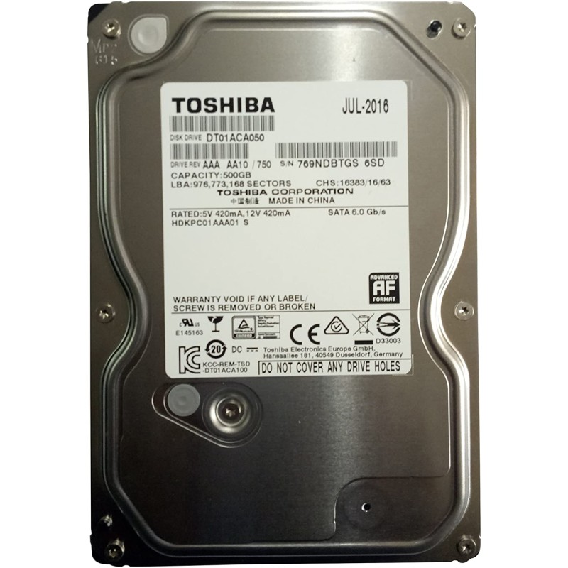 Toshiba 500 GB Festplatte