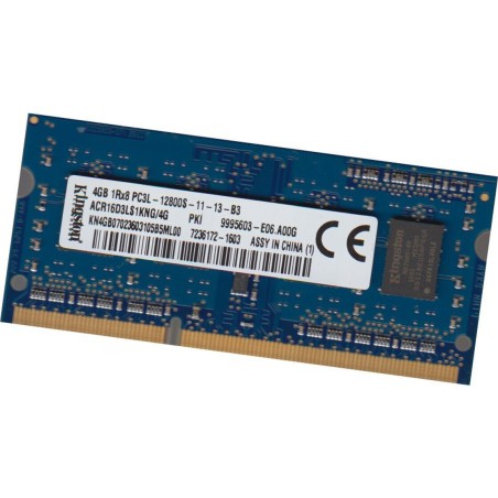 RAM LAPTOP SODIM 4GO 2Rx8 DDR3 12800S KINGSTON grade A (KN4GB07003308MK)
