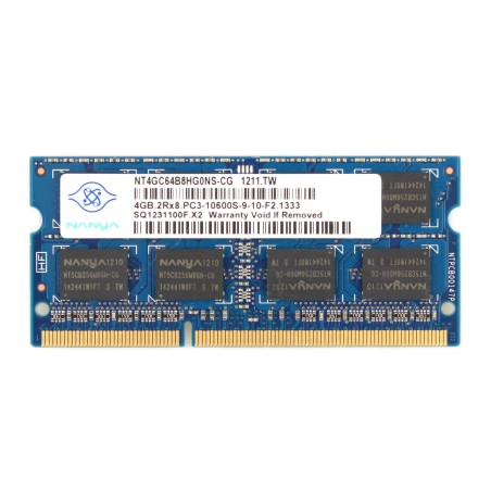 RAM LAPTOP SODIMM 4GO 2Rx8 DDR3 10600S NANYA grade A
