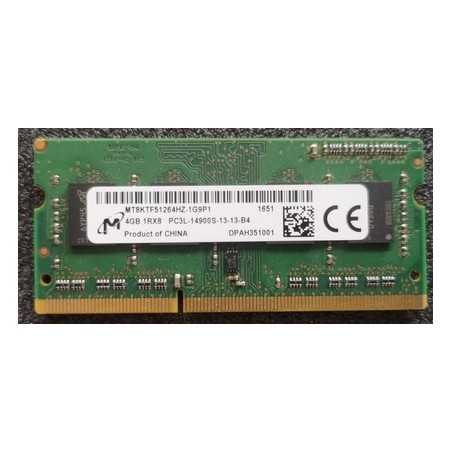 RAM LAPTOP SODIMM 4GB 1Rx8 DDR3L 14900S MICRO grade A