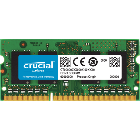 RAM LAPTOP SODIMM 4GB 2Rx8 DDR3L 12800S CRUCIAL grade A