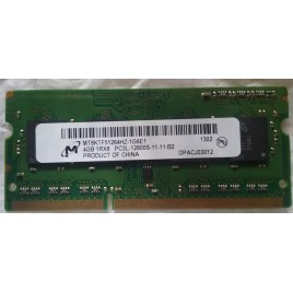 RAM PORTÁTIL SODIMM 4GB 1Rx8 DDR3L 12800S MICRO grado A
